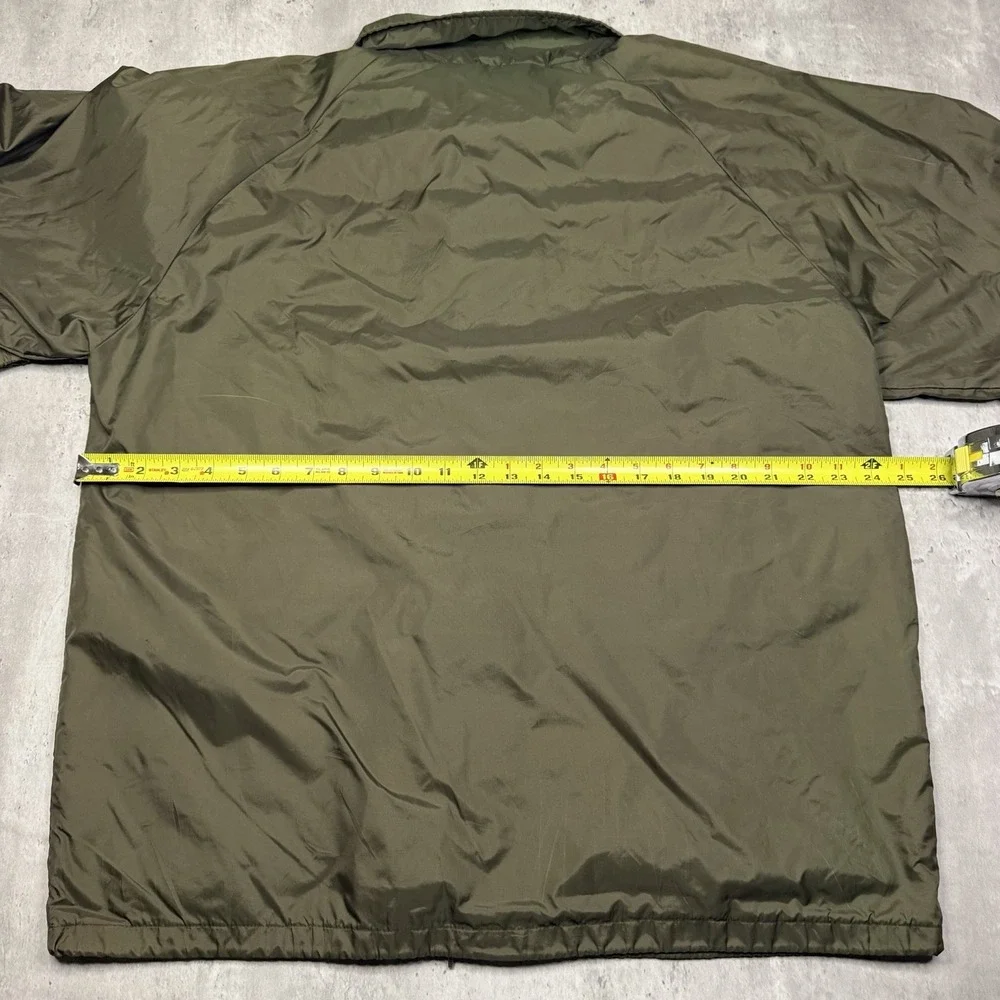 Vintage Auburn Sportswear Outdoor World Coach Jacket Olive Brown Mens Large